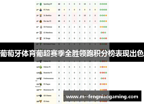 葡萄牙体育葡超赛季全胜领跑积分榜表现出色 葡萄牙体育葡超赛季全胜领跑积分榜表现出色